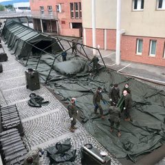 Adiós al hospital militar de campaña; solo se ha usado como imagen