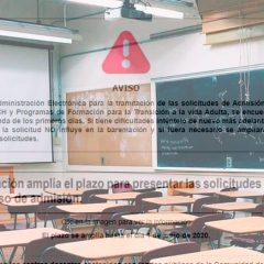 Educación amplia al 1 de junio el proceso de admisión al caerse el sistema informático