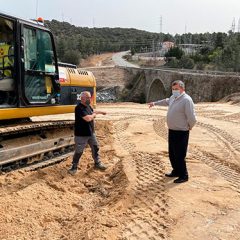 La Diputación inicia la construcción del nuevo puente de Bernardos, de 80 metros