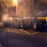 Un tercer contenedor arde en Segovia por el depósito de cenizas sin apagar