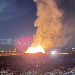 Incendio de pastos en Zamarramala en plena madrugada