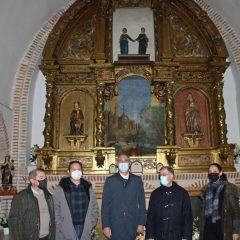 Concluida la restauración del retablo de Santa Juliana de Navalmanzano