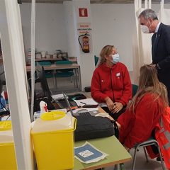 Entra en servicio el nuevo punto de vacunación de Segovia capital