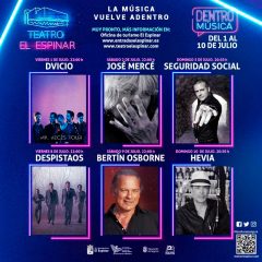 Dentro Música lleva a El Espinar a Bertín, José Mercé, Hevia y Seguridad Social