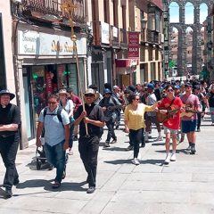 Dos autobuses de segovianos se suman al jubileo de los jóvenes en Roma