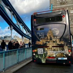 Segovia se exhibe en Londres a través de sus autobuses turísticos