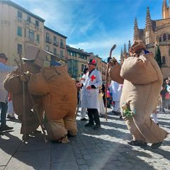 Los “tripudos” de Arcones despiden el carnaval de Segovia