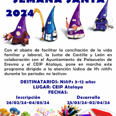 Palazuelos abre el plazo para Conciliamos Semana Santa