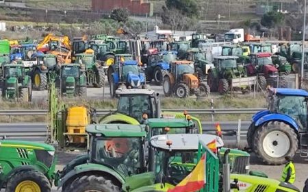 La tractorada en Segovia se diluye en una jornada marcada por la tranquilidad