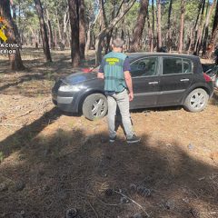 Detenido por robar un vehículo y provocar un incendio en Carbonero