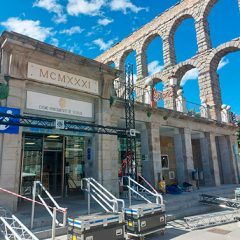 Pantalla gigante en el Azoguejo para ver la Eurocopa