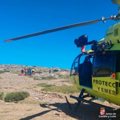 Rescate de una mujer herida en la cumbre del Peñalara