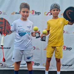 El segoviano Hugo García, de 10 años, campeón de España de Pádel