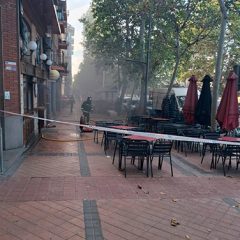 Arde la cocina del bar San Andrews en la avenida de la Constitución