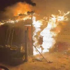 Arde una caseta de caballos en Tabanera del Monte