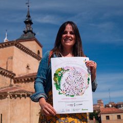 Raquel Bartolomé, madrina en la carrera de Caja Rural