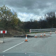 Cortada la carretera a Palazuelos por obras en el puente del Martinete