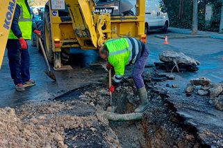 Tres averías obligan a cortes de agua en varias calles de Segovia