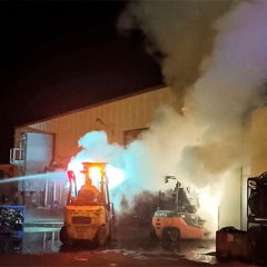 Sofocado un incendio en un almacén del Polígono de Hontoria
