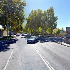 Un motorista herido en un accidente en la avenida Padre Claret
