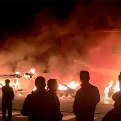 Lo que se sabe del incendio intencionado de vehículos en San Cristóbal