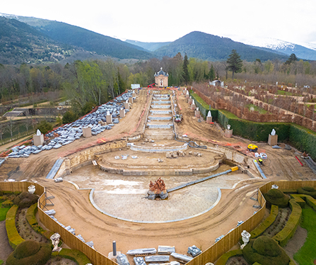 4.800 plazas para visitar la restauración de la Fuente de La Cascada en La Granja