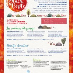 Verano de ‘Segovia Educa en Verde’ para los más pequeños