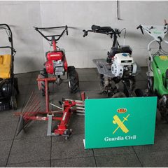 Un segoviano, detenido por robar cortacéspedes en cuatro pueblos de la provincia