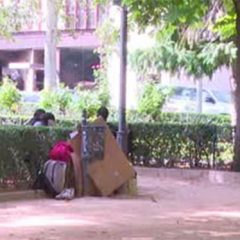 Los migrantes acampados en San Roque continúan a la espera de asilo