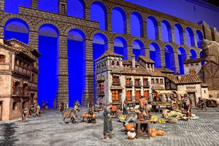 Abierto y bendecido el ‘belén’ municipal en la Alhóndiga