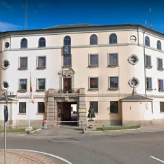 Obras en el acceso al cuartel de la Guardia Civil