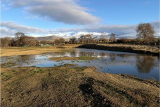 El solar del futuro campo de fútbol de San Cristóbal vuelve a anegarse
