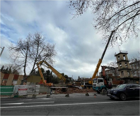 Finalizado el derribo, el solar de bomberos se encamina a 48 viviendas protegidas