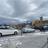 Un centenar de vehículos colapsa el centro de Segovia en protesta contra la ZBE