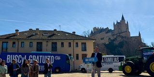 Campaña día 3: Mañueco con tractor de fondo