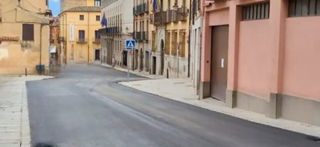 San Agustín: un asfaltado provisional y transitorio