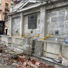 Intervienen en la fuente de Santa Columba para frenar las humedades