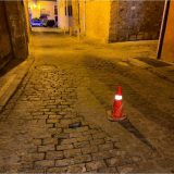 Corte de tráfico en la calle Eulogio Martín Higuera