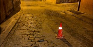 Corte de tráfico en la calle Eulogio Martín Higuera