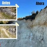 El PSOE denuncia daños irreversibles en la Calzada Tallada