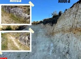 El PSOE denuncia daños irreversibles en la Calzada Tallada