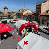 Torrecaballeros se convierte en escenario de un gran simulacro de emergencias sanitarias