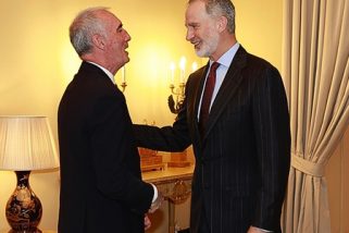El Rey recibe en El Pardo a los alcaldes de Ciudades Patrimonio