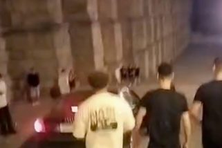 Detenido un conductor ebrio tras bajar las escaleras junto al Acueducto